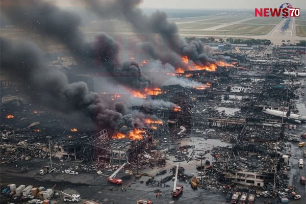 ঢাকা বিমানবন্দরে অগ্নিকাণ্ডের পর ১ বিলিয়ন ডলারের বাণিজ্য ক্ষতির আশঙ্কা করছে ব্যবসা প্রতিষ্ঠানগুলো